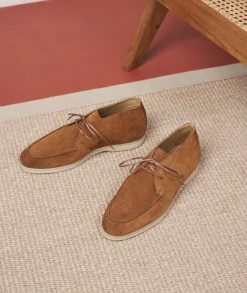 Homme Paire et Fils Mocassins-Mocassin en daim 