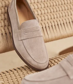 Femme Paire et Fils Mocassins Et Derbies-Mocassin femme daim ardoise