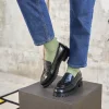 Femme Paire et Fils Mocassins Et Derbies-Mocassin femme en cuir noir vernis