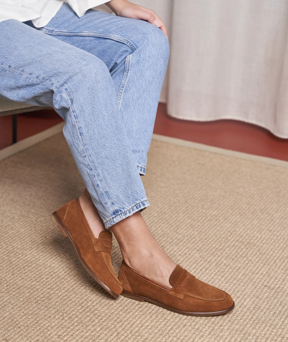 Femme Paire et Fils Mocassins Et Derbies-Mocassin femme en daim