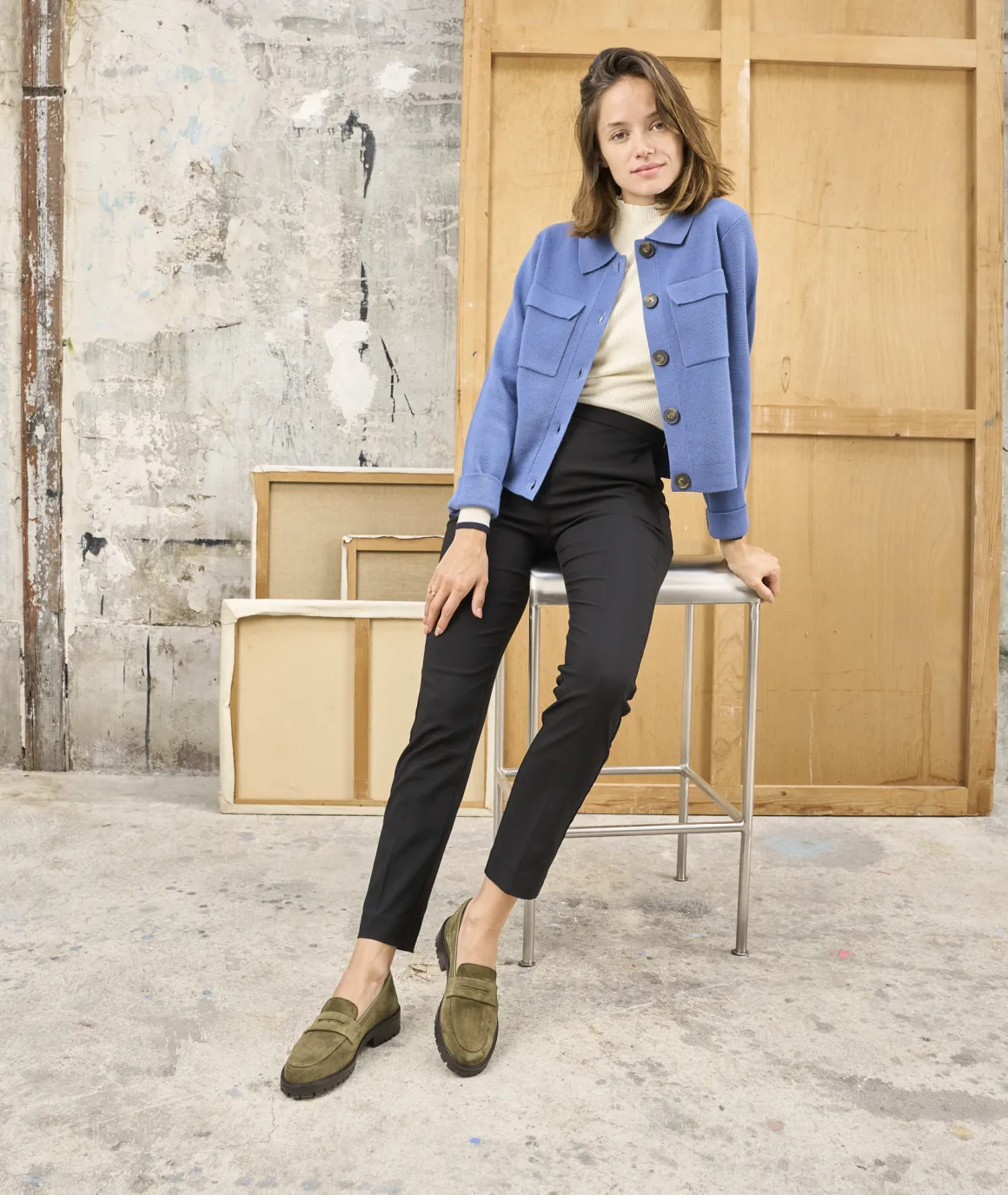 Femme Paire et Fils Mocassins Et Derbies-Mocassin femme en daim