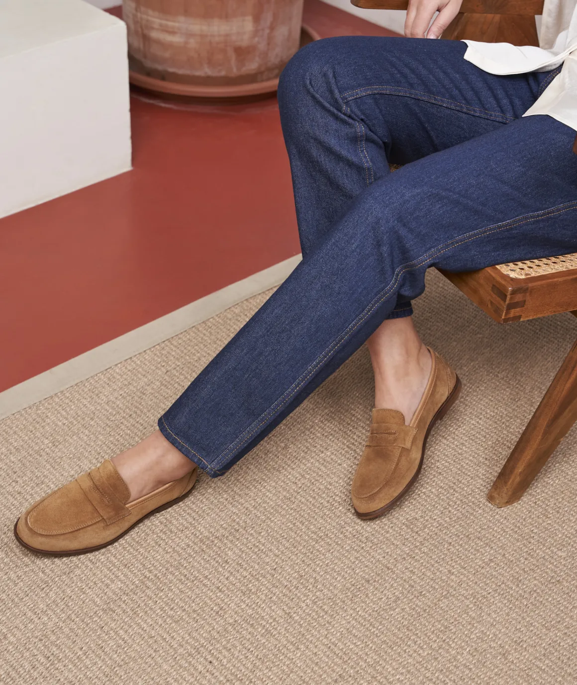 Femme Paire et Fils Mocassins Et Derbies-Mocassin femme en daim