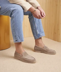 Femme Paire et Fils Mocassins Et Derbies-Mocassin femme en daim terre d'argile