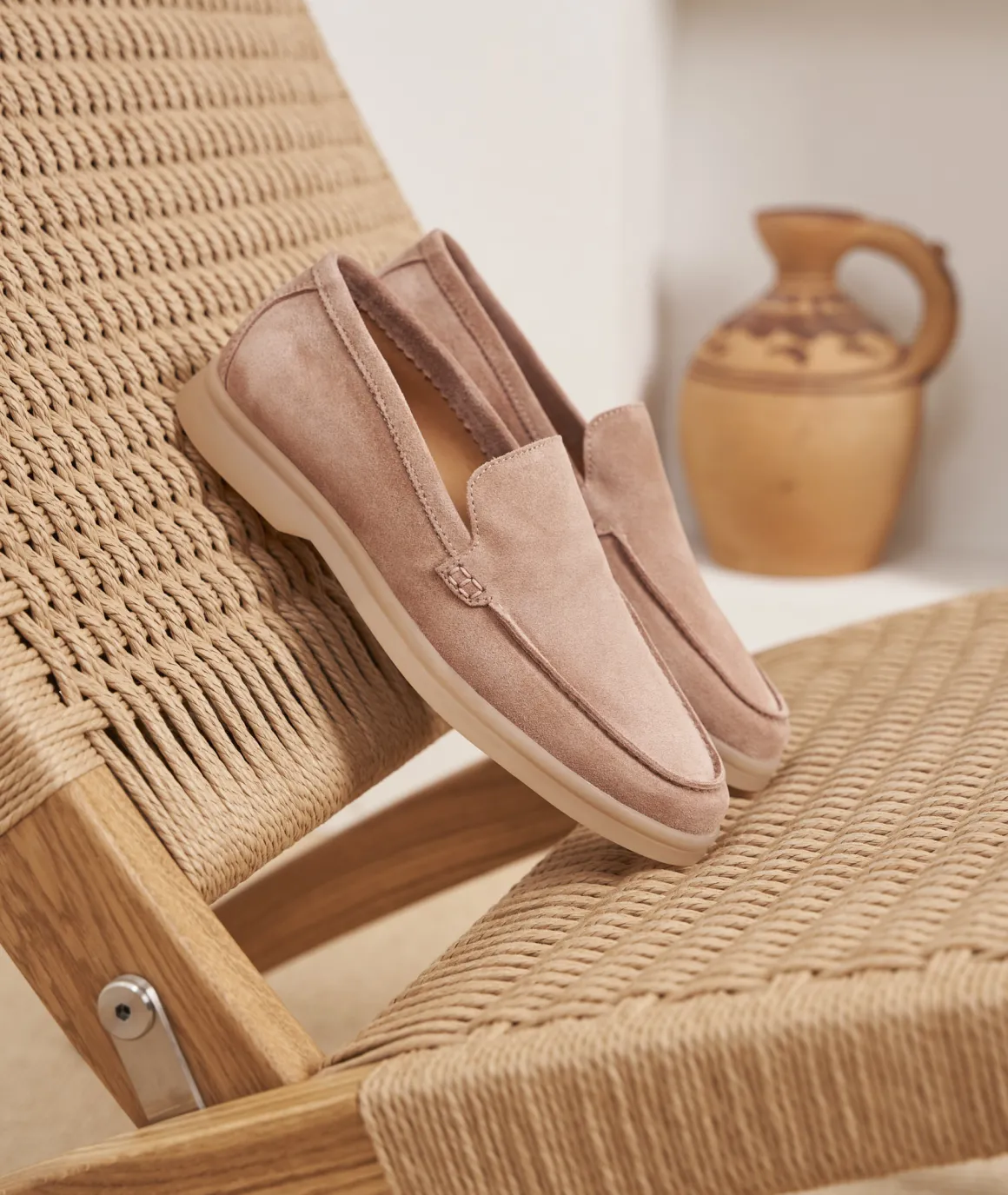 Femme Paire et Fils Mocassins Et Derbies-Mocassin femme en daim vieux