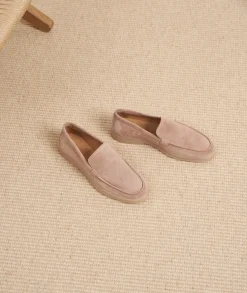 Femme Paire et Fils Mocassins Et Derbies-Mocassin femme en daim vieux