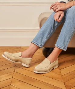 Femme Paire et Fils Mocassins Et Derbies-Mocassin femme en daim