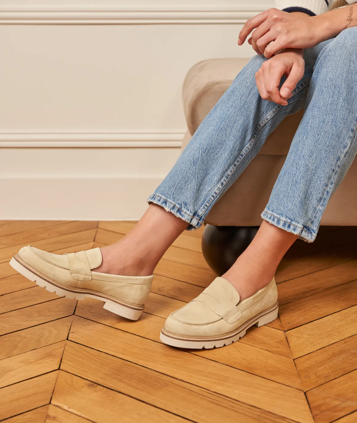 Femme Paire et Fils Mocassins Et Derbies-Mocassin femme en daim