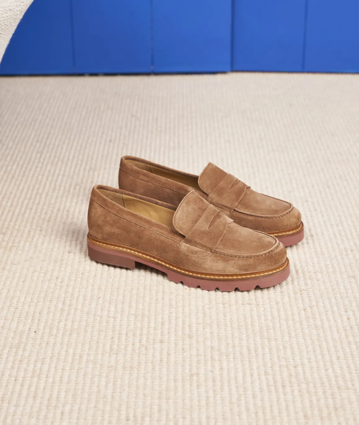 Femme Paire et Fils Mocassins Et Derbies-Mocassin femme en daimcoco