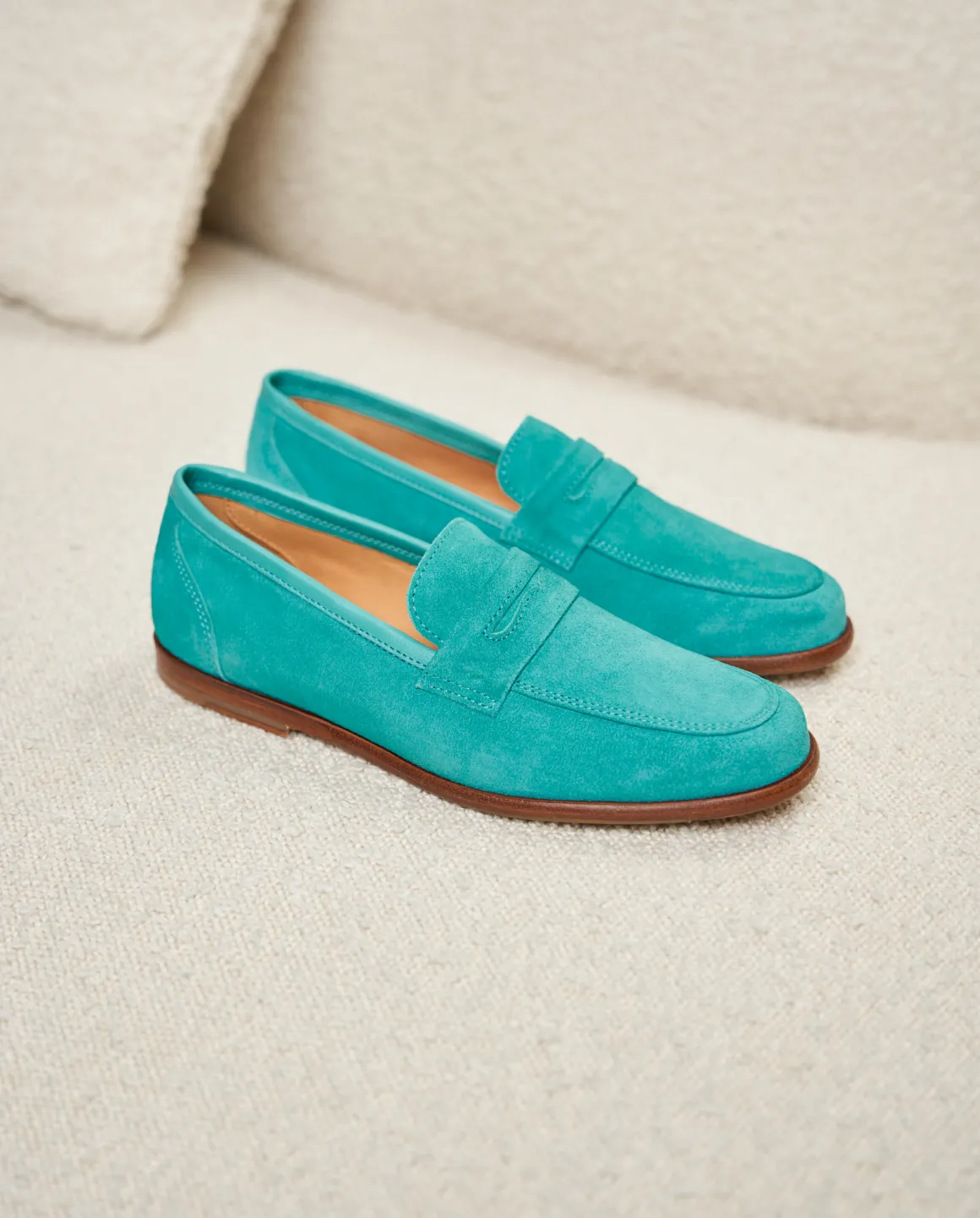 Femme Paire et Fils Mocassins Et Derbies-Mocassin femme en daim