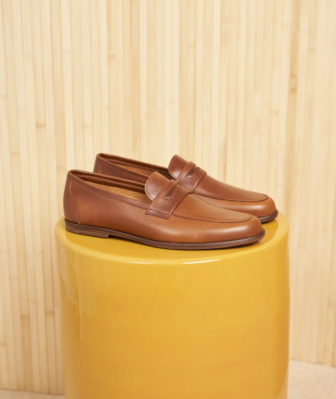 Homme Paire et Fils Mocassins-Mocassin homme en cuir