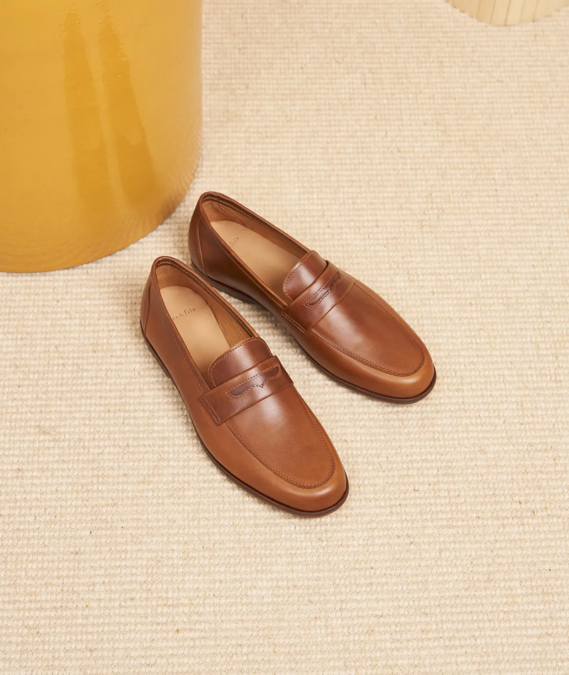 Homme Paire et Fils Mocassins-Mocassin homme en cuir