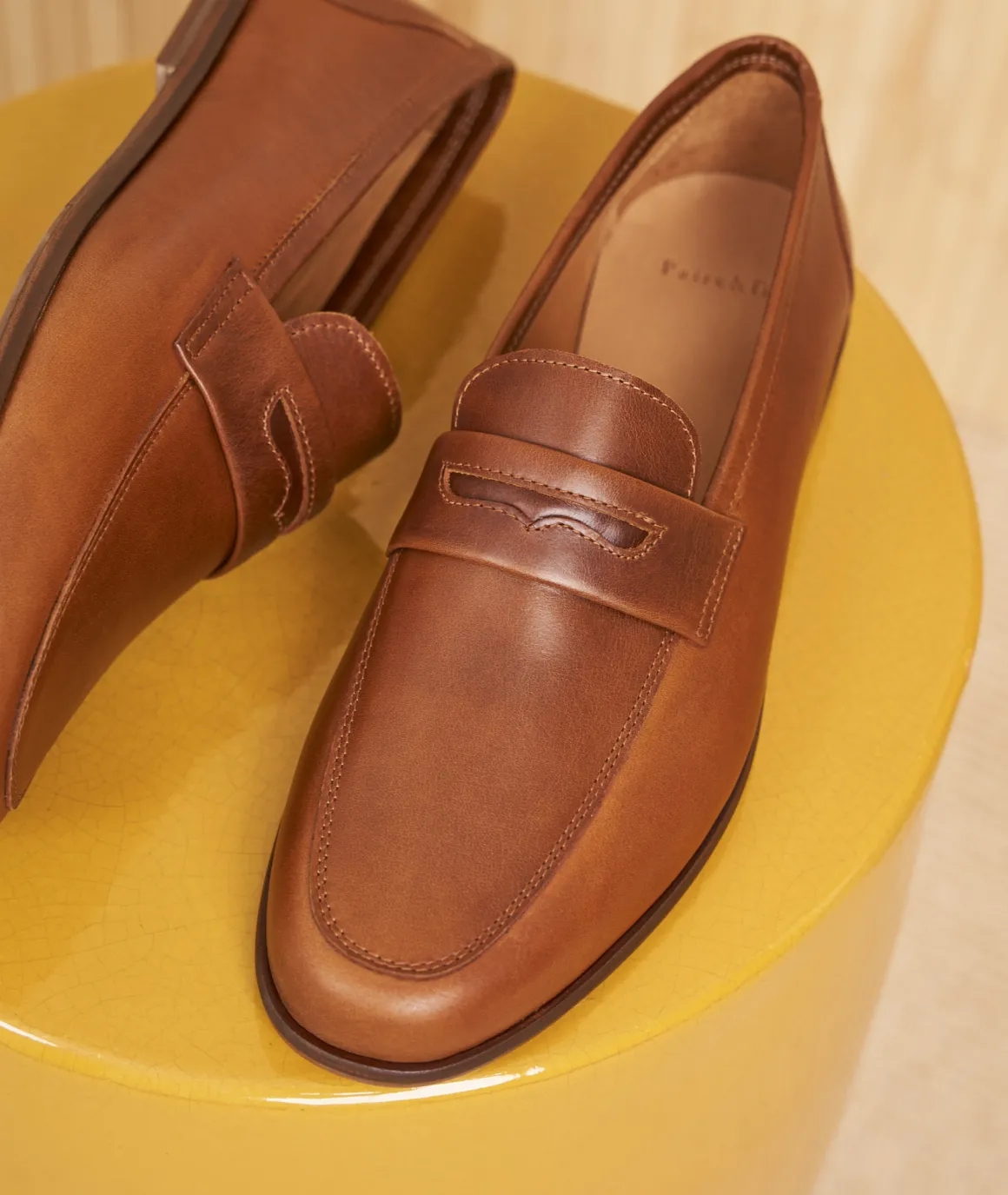 Homme Paire et Fils Mocassins-Mocassin homme en cuir