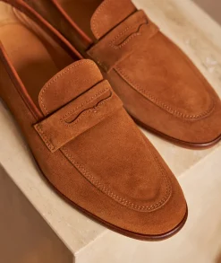 Homme Paire et Fils Mocassins-Mocassin homme en daim