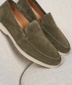 Homme Paire et Fils Mocassins-Mocassin homme en daim