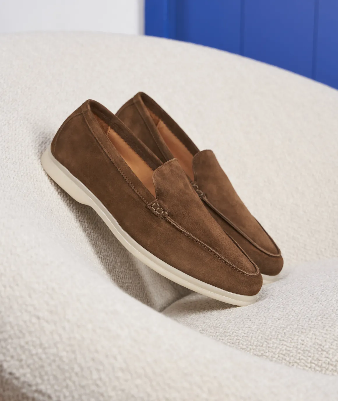 Homme Paire et Fils Mocassins-Mocassin homme en daim