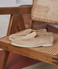 Homme Paire et Fils Mocassins-Mocassin homme en daim