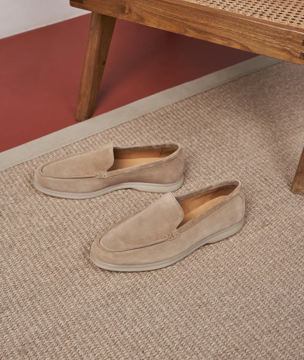 Homme Paire et Fils Mocassins-Mocassin homme en daim