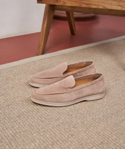 Homme Paire et Fils Mocassins-Mocassin homme en daim vieux