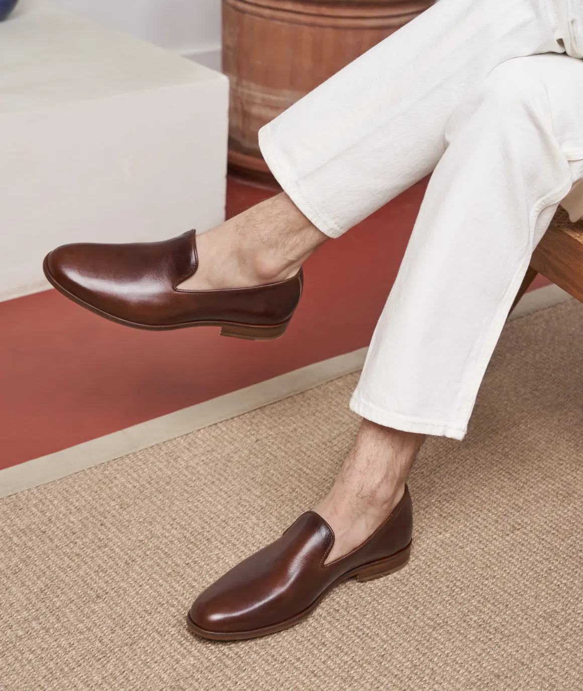 Homme Paire et Fils Mocassins-Mocassin sleepers en cuir