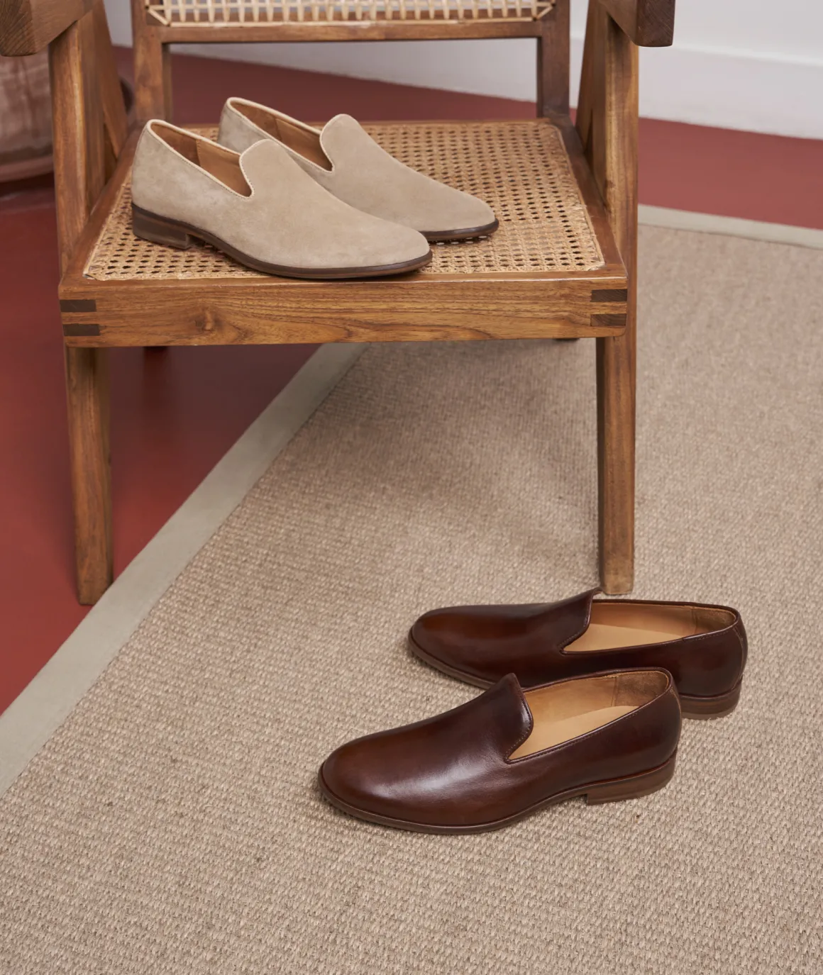 Homme Paire et Fils Mocassins-Mocassin sleepers en cuir