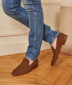 Homme Paire et Fils Mocassins-Mocassin sleepers en daim