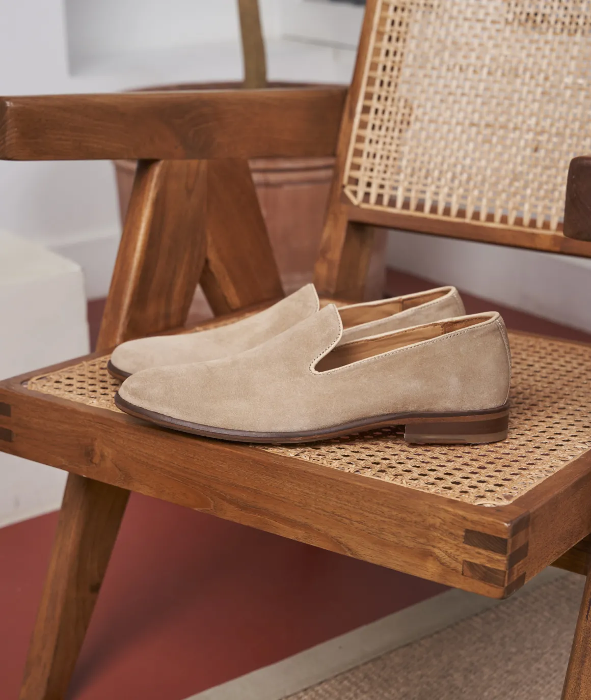 Homme Paire et Fils Mocassins-Mocassin sleepers en daim
