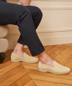 Homme Paire et Fils Mocassins-Mocassin sleepers en daim
