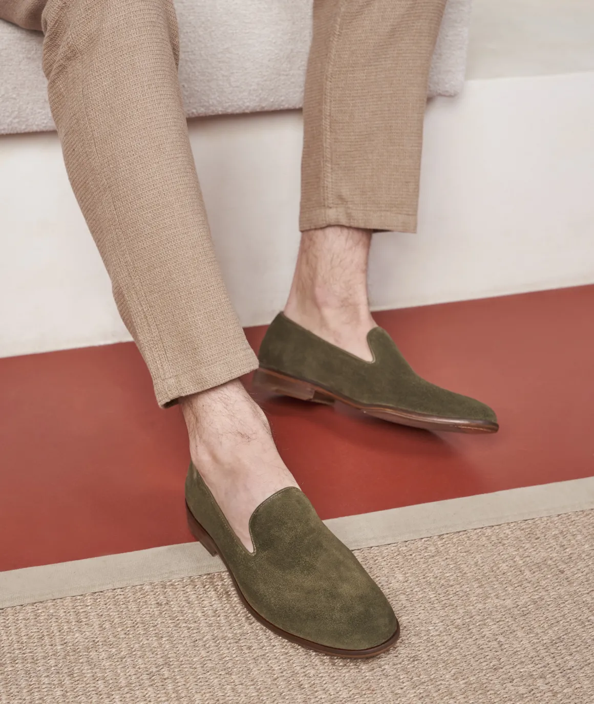 Homme Paire et Fils Mocassins-Mocassin sleepers en daim
