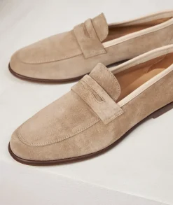 Homme Paire et Fils Mocassins-Mocassins en daim