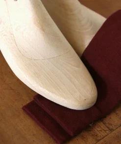 Homme Paire et Fils Chaussettes-Paire de chaussettes en coton rouge