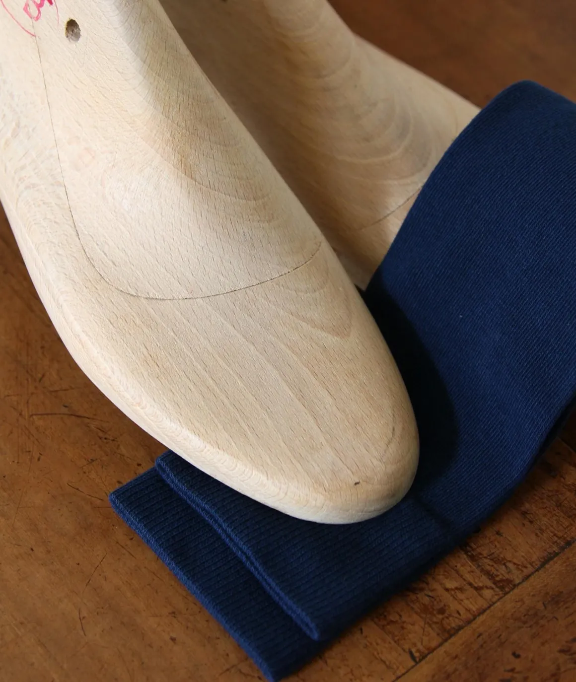 Homme Paire et Fils Chaussettes-Paire de chaussettes en coton cobalt