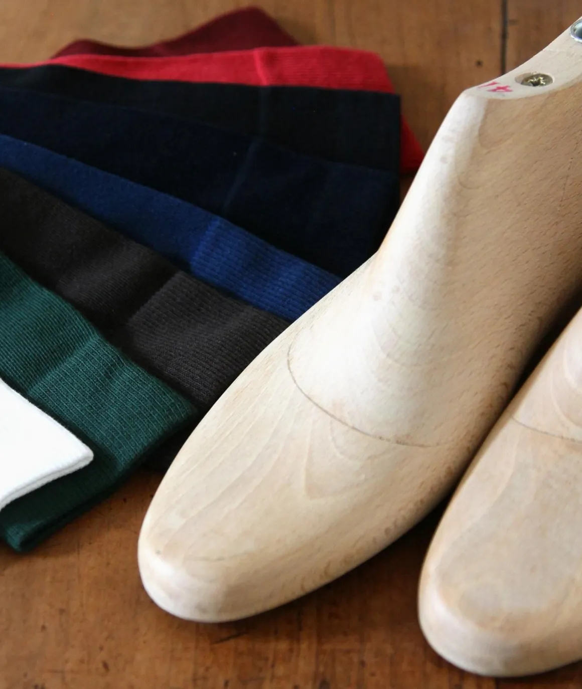 Homme Paire et Fils Chaussettes-Paire de chaussettes en coton brun acajou