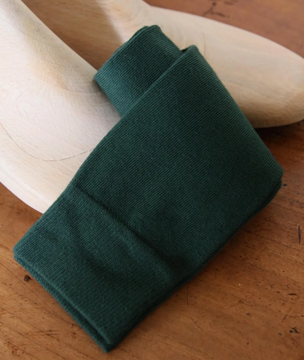 Homme Paire et Fils Chaussettes-Paire de chaussettes vert anglais unie en coton