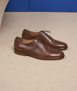 Homme Paire et Fils Derbies Et Richelieu-Richelieu en cuir cognac patiné