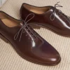 Homme Paire et Fils Derbies Et Richelieu-Richelieu en cuir marron patiné