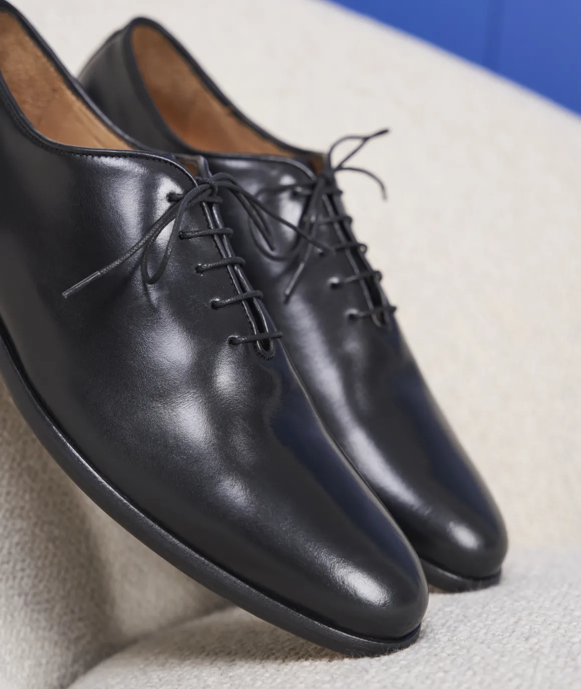 Homme Paire et Fils Derbies Et Richelieu-Richelieu homme en cuir noir