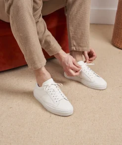 Homme Paire et Fils Sneakers-Sneakers homme en cuir